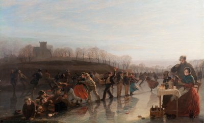 Scivolando sul Loch di Linlithgow, 1858 da Charles Lees